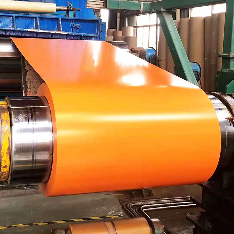 Embossed 0.6mm prepainted color coated GI steel coil PPGI PPGL