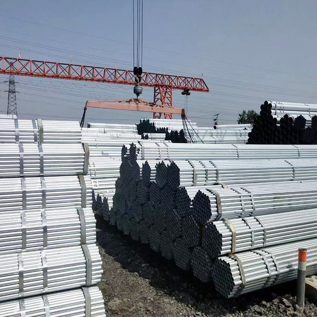 Diameter 73mm Dx52d galvanized round steel pipe and tube