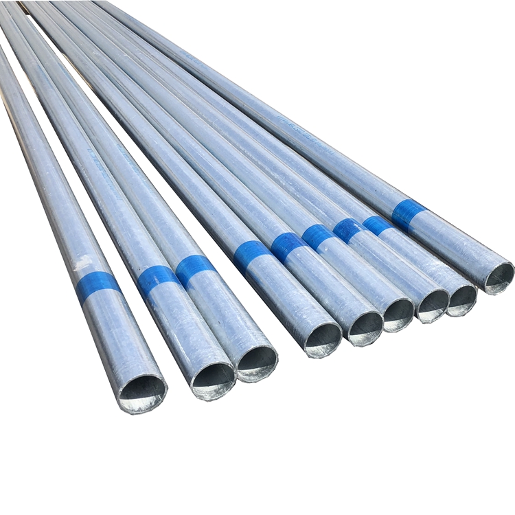 Q235 BS1387 EMT Electrical Metallic Tubing Round Galvanized Steel Pipe