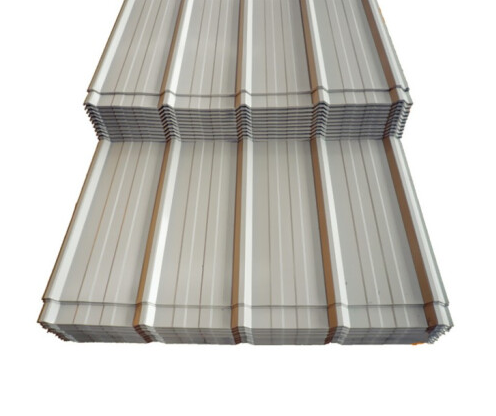 DX51D PPGI Wavy Trapezoid Shape Corrugated Steel Roofing Sheet