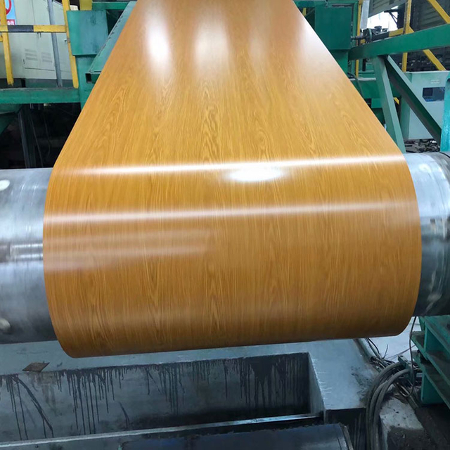 Embossed 0.6mm prepainted color coated GI steel coil PPGI PPGL