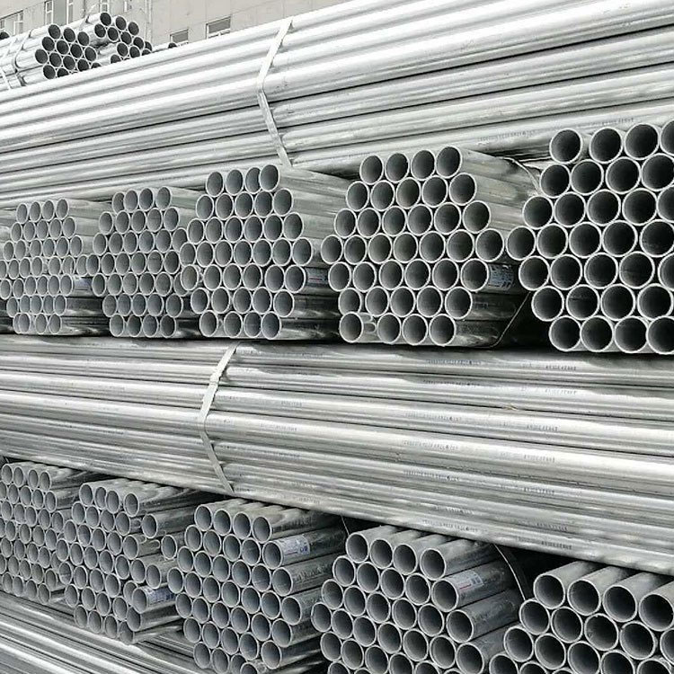 Q235 BS1387 EMT Electrical Metallic Tubing Round Galvanized Steel Pipe