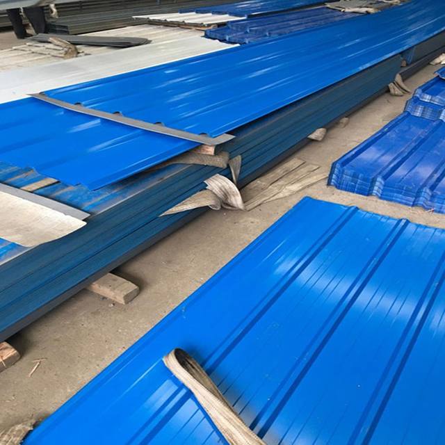 African IBR DX51D PPGI Wavy Trapezoid Shape Corrugated Steel Roofing Sheet